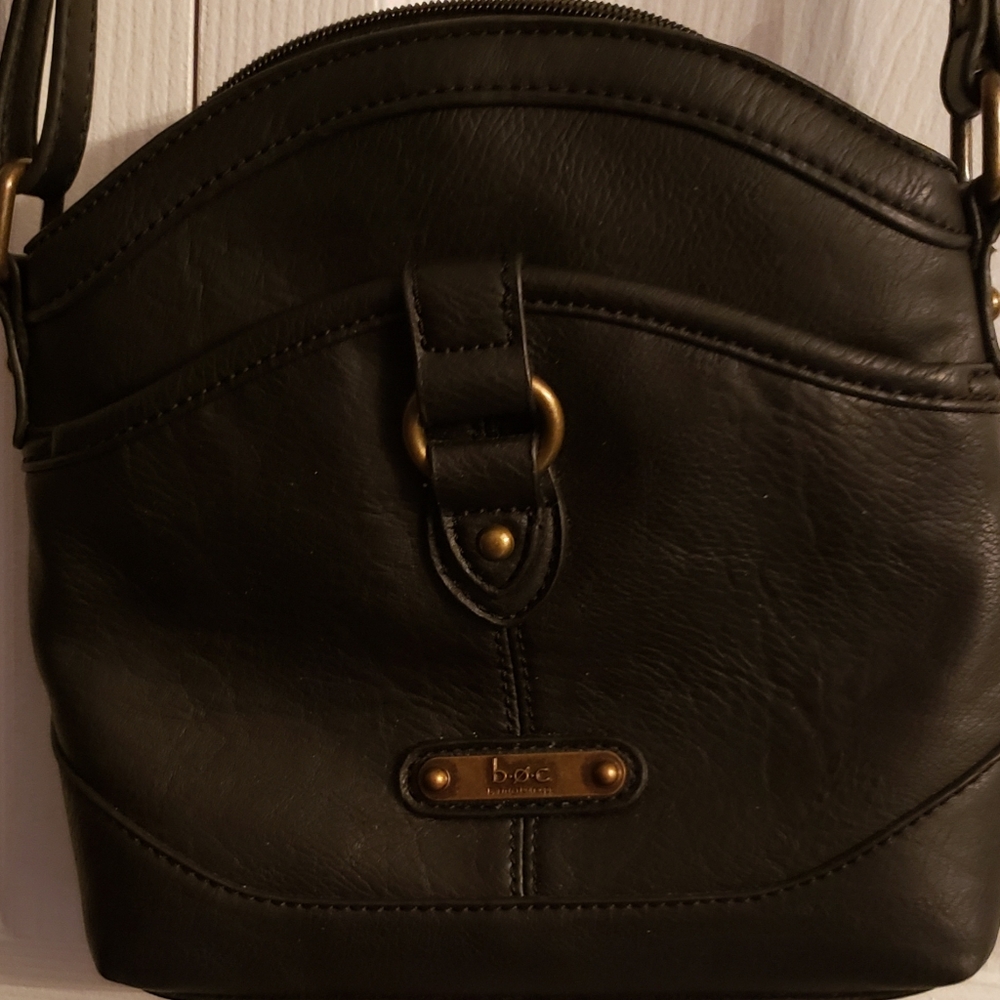 Small b.o.c. black faux leather purse